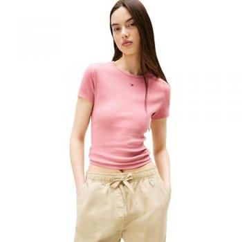 T-Shirt Tommy Jeans Tahiti Berry Manches Courtes – Slim – S Femme