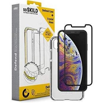XS Max Stoßschutz-Kombi: Hülle & gehärtetes Glas