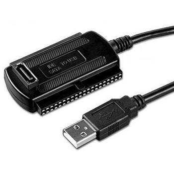 Iggual PSIAUZI01 Universal SATA/IDE USB‑Konverter – Schwarz