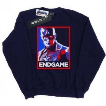 Sudadera de Niña con Diseño de Capitán América