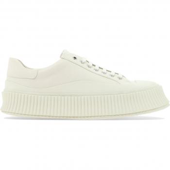 Jil Sander White Chunky Lace Sneakers Size 42