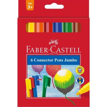 Faber-Castell Filzstift „Connector“ – 6‑er Box