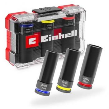 Einhell 3-Piece Impact Socket Set for 1/2 Drive in XS Case
