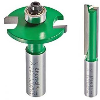 Trend CR/KFP 12 mm Kitchen Fitters Router Cutting Tool Set – 3 Pieces