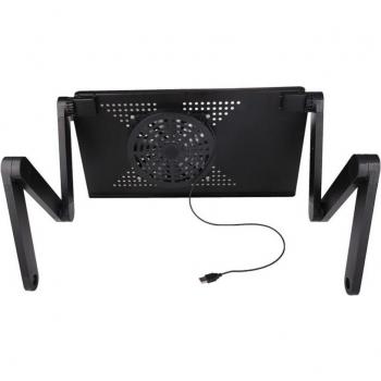 Support Couché FlexiTech pour Laptop, Ventilateur & Souris