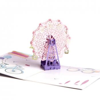Card 3D Pop Up: Auguri di San Valentino e Felice Compleanno
