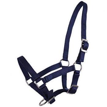 Navy QHP Foal Headcollar with Plush Padding