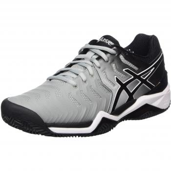 ASICS Gel-Resolution 7 Men's Tennis Shoes, Clay Court, Grigio
