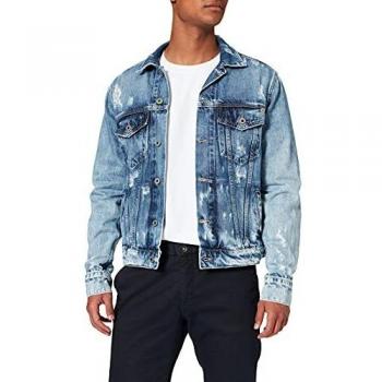 Pepe Jeans Pinner Jacket Wiser Wash Veste en jean Homme Bleu Taille L