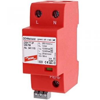 Détecteur de surtension Dehn T1/T2, 2 pôles, 25 kA – Code 941115