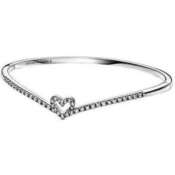 Pulsera Brillante de Corazón Espumoso