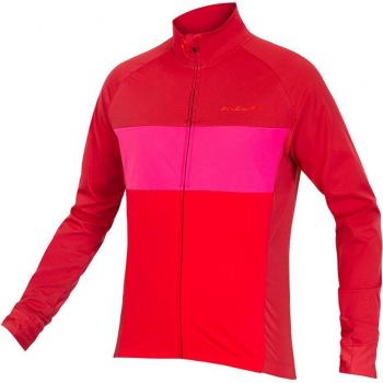 Endura FS260 Pro Jetstream Red Long Sleeve Jersey Rosso Rosa XL