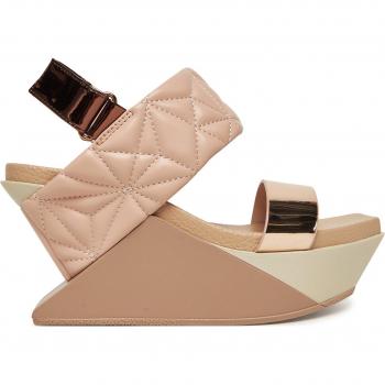 United Nude Beige Sandalen Delta Wedge Puffy