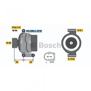 BOSCH Lichtmaschine 0 986 047 220