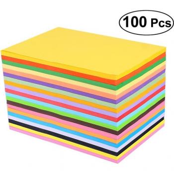 100pcs Colored Craft Paper for Kids A3/A4