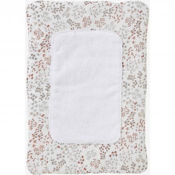 Matelas à langer décoré Flora en coton