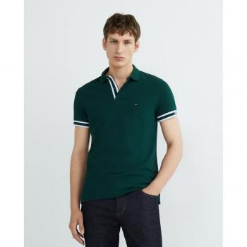 Polo de manga corta Tommy Hilfiger con banda contrastada y logo