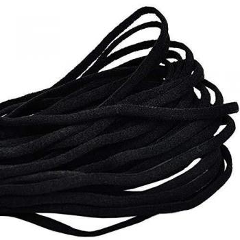 Cinta de coser elástica TEFIRE 3mm Negro
