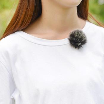 Lapel Microphone with Windscreen Cover