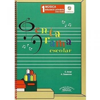 Pentagrama Escolar Música 1 CAT: Educació Primària. Cicle Inicial (Tapa blanda).