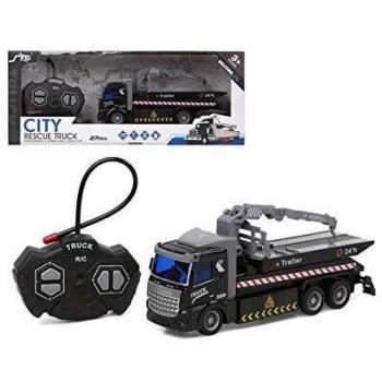 Atosa-66369 Radio Control City Rescue Noir avec Lumière (66369)