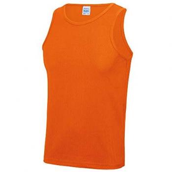 Homme Débardeur Orange – Just Cool Sport, S