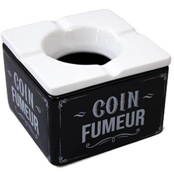 Cendrier Marocain Élégant Noir/Blanc