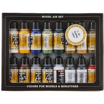 Vallejo Model Air Building Acrylic Paint Set
