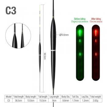 FlashFish Pro Float – LED Sensor Bobber with Bite Indicator