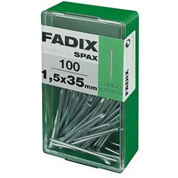 Caja de Herrajes Fadix: Clavos Acero 1,4×35 mm (100 unid.)