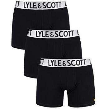 Set di Boxers Lyle & Scott Christopher 3 Unità XL Nero