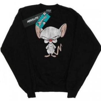 Felpa Nera Animaniacs The Brain per Donna