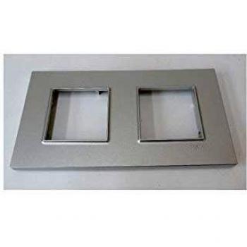 Plaque Schneider Electric Altira Icône 2 Postes Aluminium