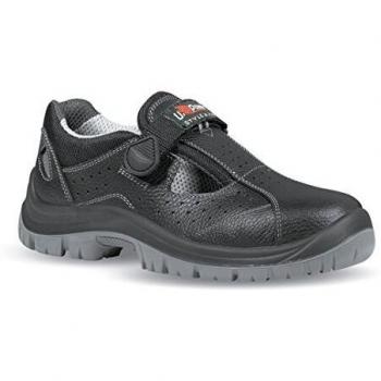 Sandale de sécurité Alligator en cuir noir taille 47 S1P SRC