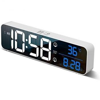 Tragbarer Spiegelalarm mit 12/24 Stunden Anzeige