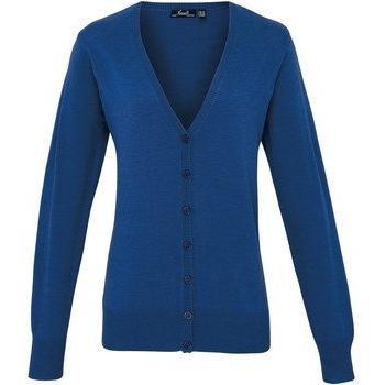 Button Through V-neck Knitted Cardigan for Women