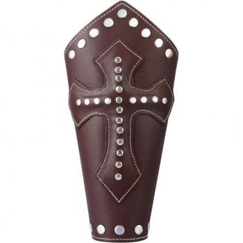 Leather Cross Rivets Wristband