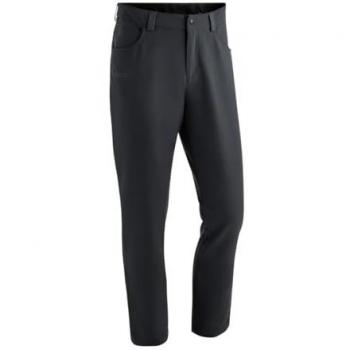 Funktionshose MAIER SPORTS Charles, Herren, Gr. 54, schwarz, 91% recyceltes Polyester, 9% Elasthan, Regular Fit