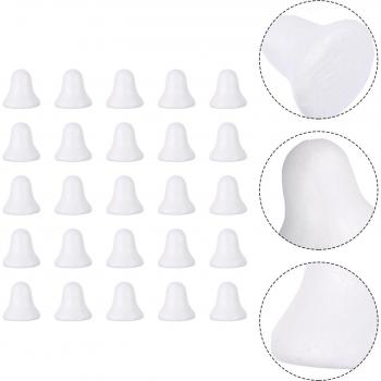 Découpage Clochette de Noël en Mousse Blanche – Pack DIY 50 éléments