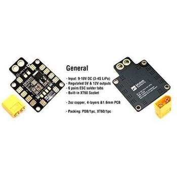 Dual‑Bec PDB‑XT60 (5 V & 12 V) – Matek