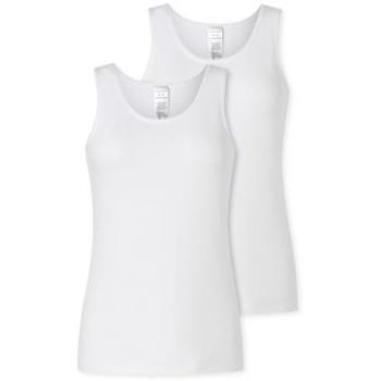 Schiesser Damen Unterhemd, 2er Set, Weiß