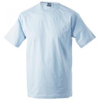 Heavyweight Light Blue T-Shirt XL by James & Nicholson (Model JN002)