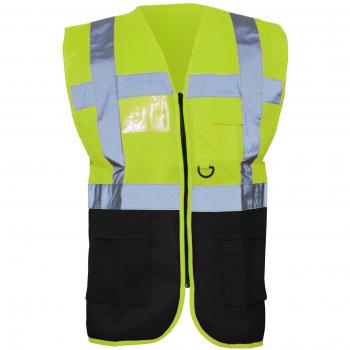 Yoko 2XL Hi‑Vis Executive Jacket Yellow/Black Dual Color