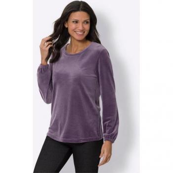 Nickischalldurchtrittsshirt Damen, Größe 40, unifarben lila