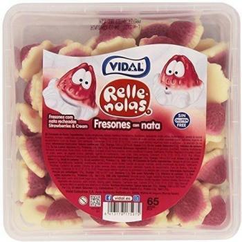 Fresones con Nata Rellenolas VIDAL 75 Unidades