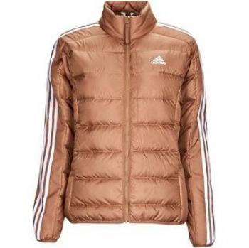 Adidas Women's Brown 3-Stripe ESS Jacket