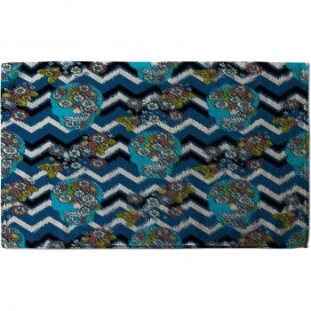 Benjamin Tate Blue Skull Kitchen Towel, Colorful Edition