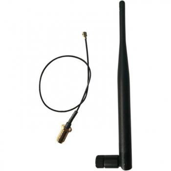 Cable Antena WiFi 5dbi 21cm U.FL a IPEX 2,4 GHz Pigtail para Router y Adaptador USB