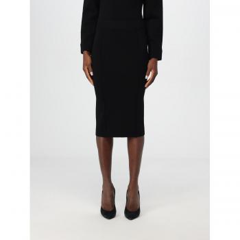 Pinko High Waist Black Midi Skirt for Women