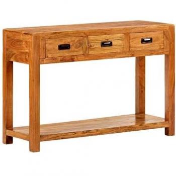 Akazien-Massivholz Konsolentisch – Palisander Design 110×40×76 cm